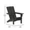 Flash Furniture Black Adirondack Patio Chairs with Cupholder, 2PK 2-LE-HMP-1045-10-BK-GG - alternate 4